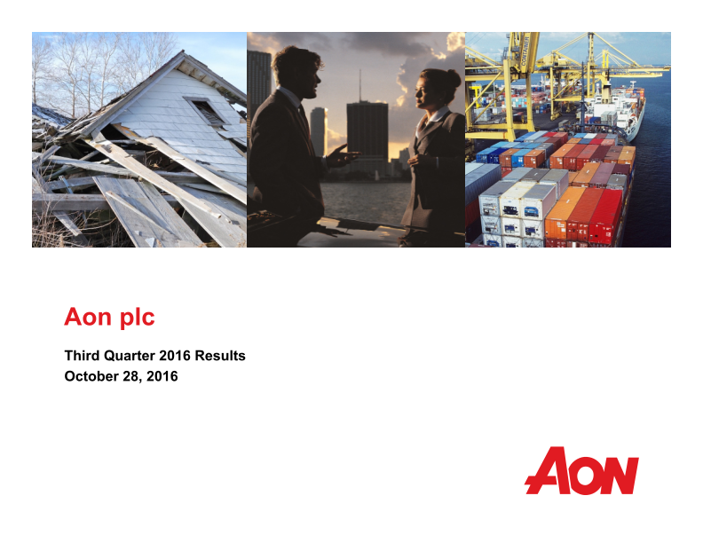 Aon Plc Third Quarter 2016 Results image