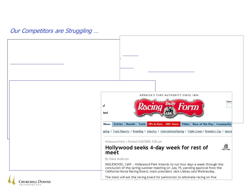 Churchill Downs Invest Ky 2009 Equity Investment Conference slide image #11