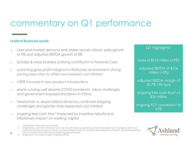 Earnings Conference Call First-Quarter Fiscal 2022 slide image #6