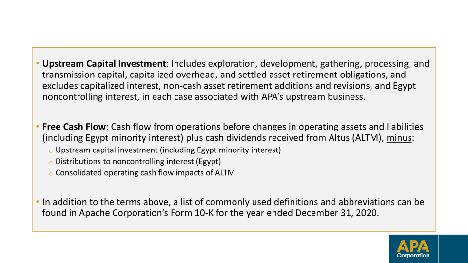 Apa Corporation Investor Update  slide image #12