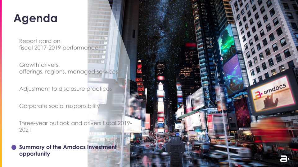 Amdocs 2018 Analyst & Investor Briefing slide image