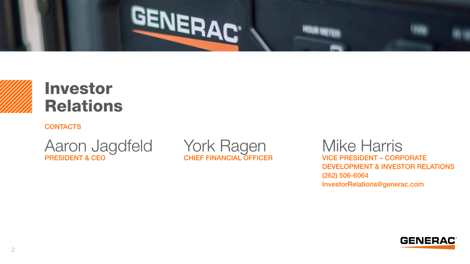 Generac Investor Presentation slide image #3