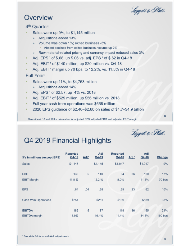 Fourth Quarter Summary Financial Information slide image #3