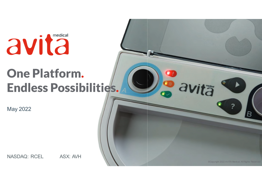 Avita Medical Presentation image