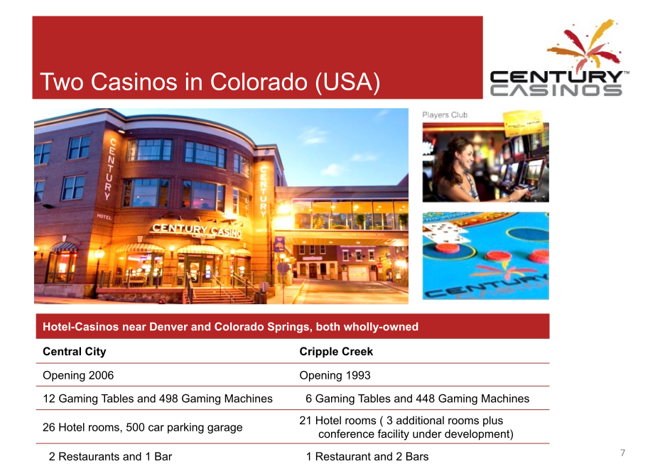 Century Casinos Corporate Presentation slide image #8