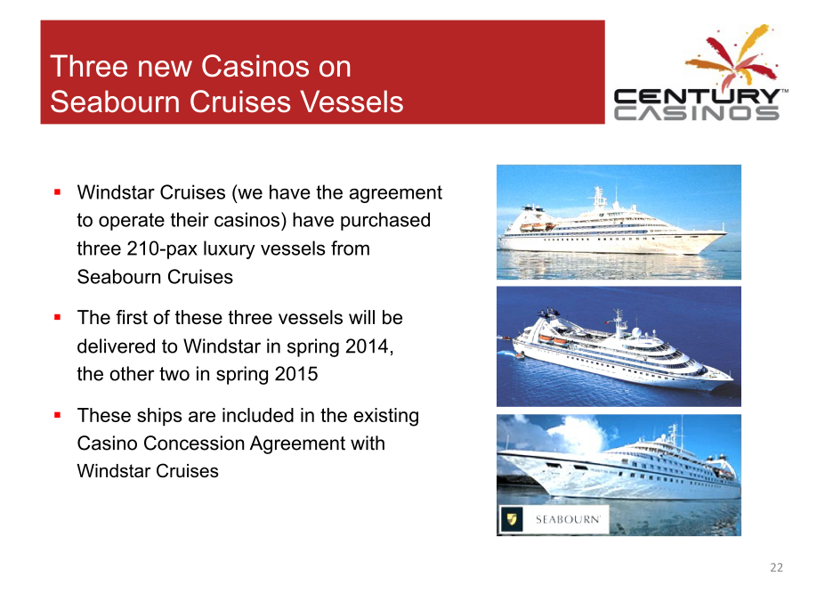 Century Casinos Corporate Presentation slide image #23