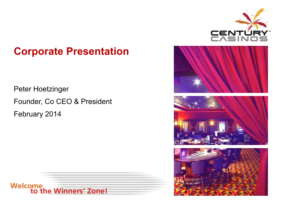 Century Casinos Corporate Presentation image