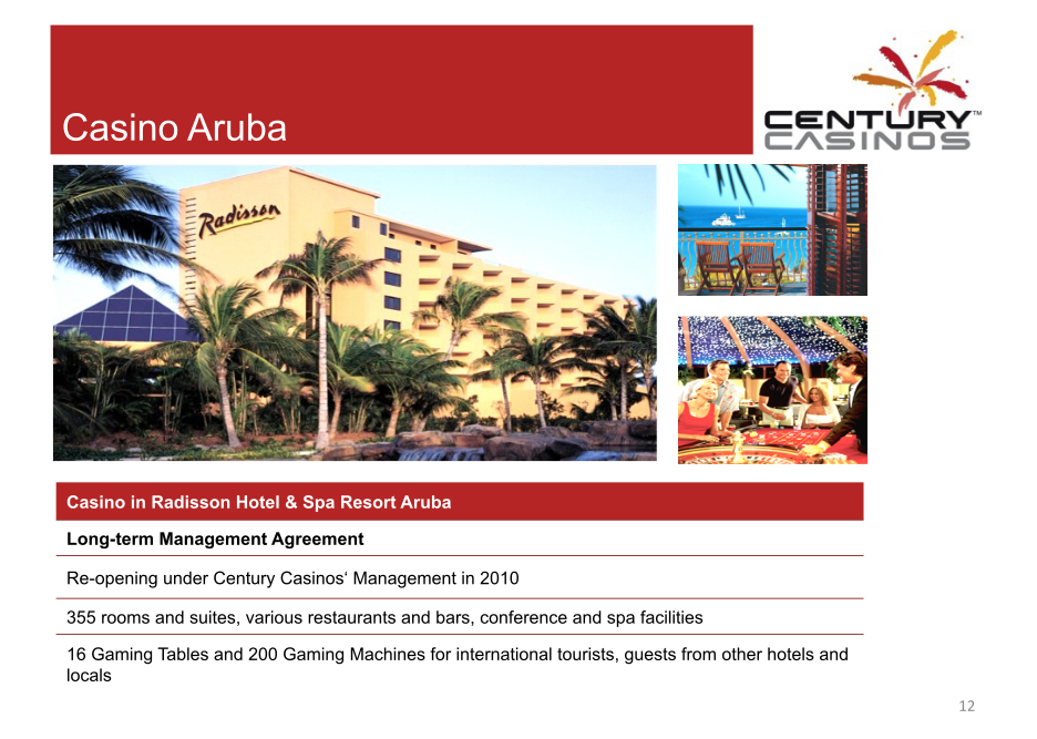 Century Casinos Corporate Presentation slide image #13