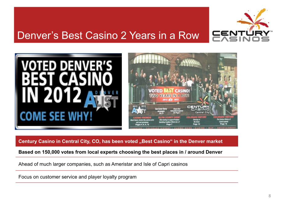 Century Casinos Corporate Presentation slide image #9