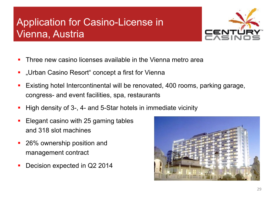 Century Casinos Corporate Presentation slide image #30