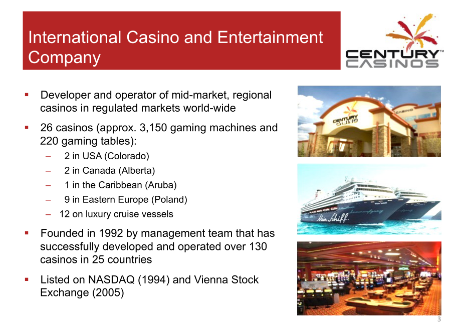 Century Casinos Corporate Presentation slide image #4