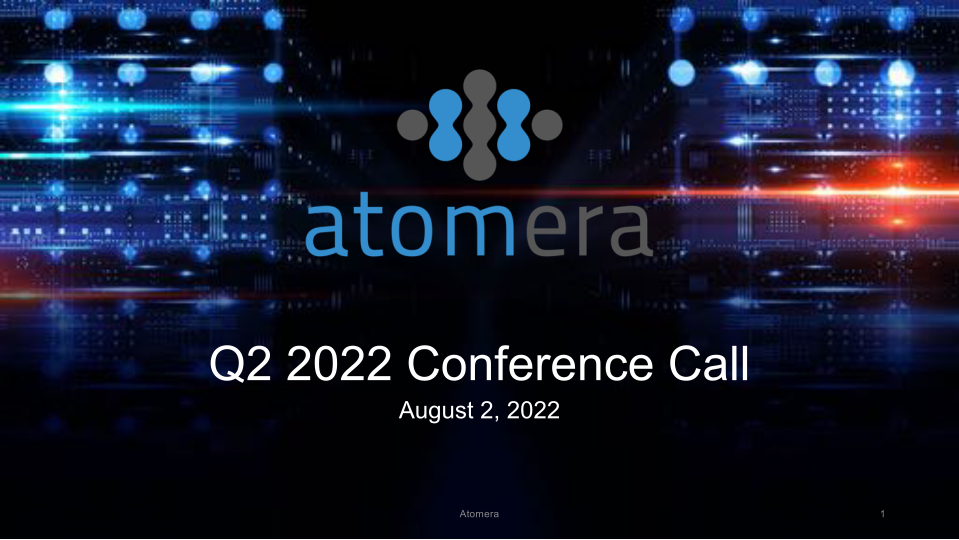 Atomera Q2 2022 Conference Call image