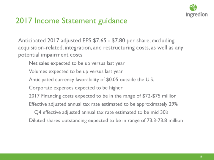 Third Quarter 2017 Earnings Call slide image #20