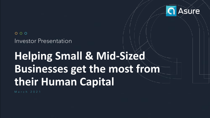 Helping Small & Mid-Sized Businesses Get the Most from Their Human Capital image