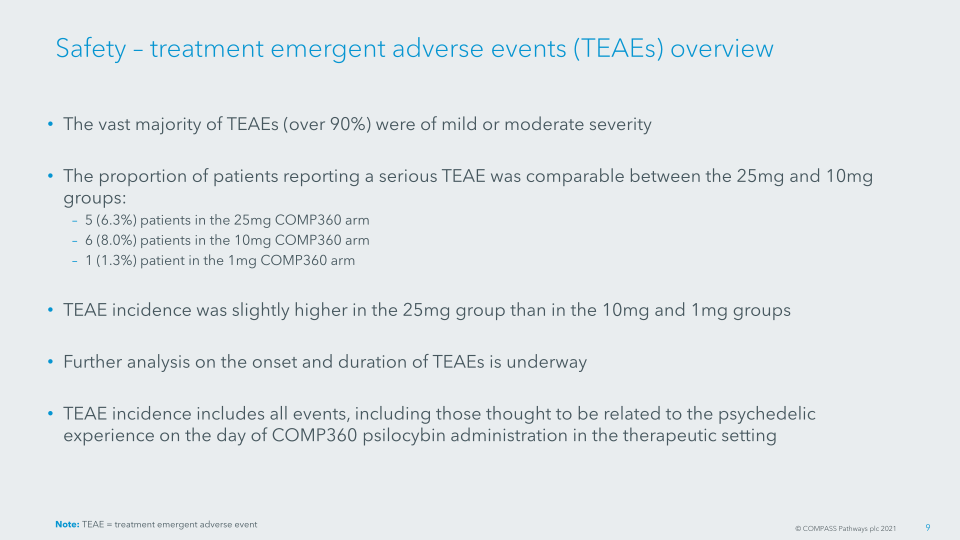 COMP360 Psilocybin Therapy for Treatment-resistant Depression slide image #11