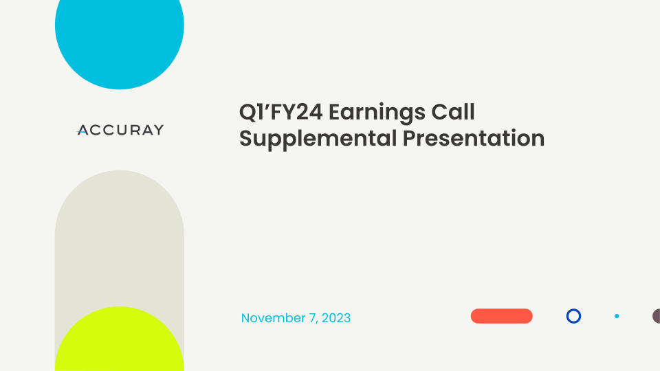 Q1 FY24 Earnings Call Supplemental Presentation image