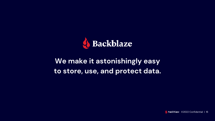 Backblaze Q2 2022 Results slide image #17