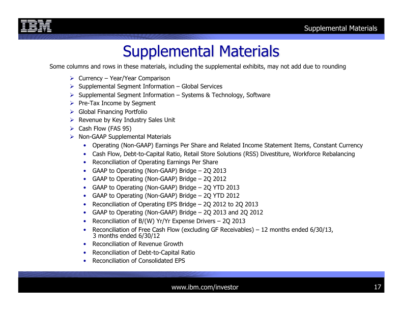 2Q 2013 Earnings Presentation slide image #18