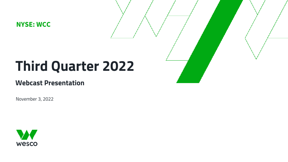 Third Quarter 2022 Webcast Presentation image