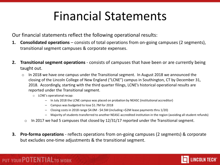 Lincoln Educational Services Investor Introduction Presentation slide image #16