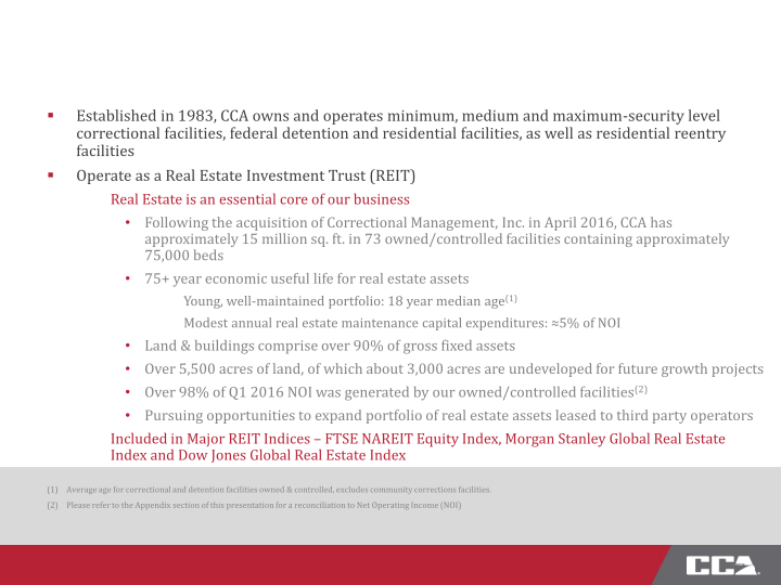 CCA First Quarter 2016 Investor Presentation slide image #6