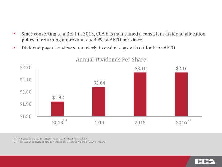 CCA First Quarter 2016 Investor Presentation slide image #17