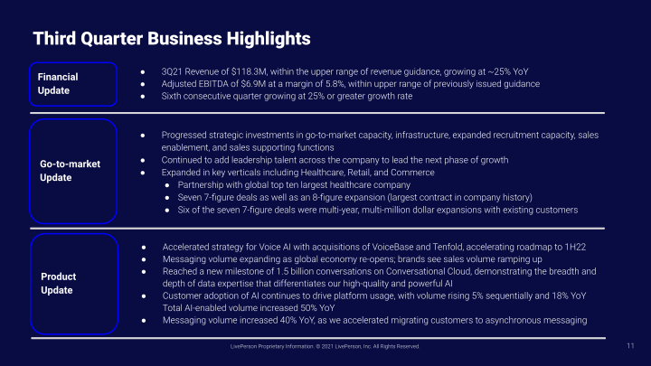 Third Quarter 2021 Earnings Call Supplemental Slides slide image