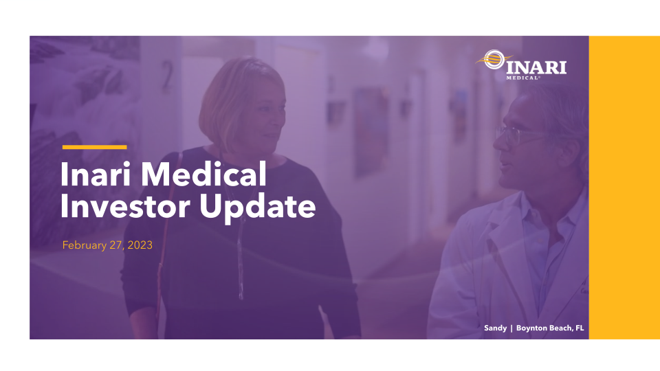 Inari Medical Investor Update image