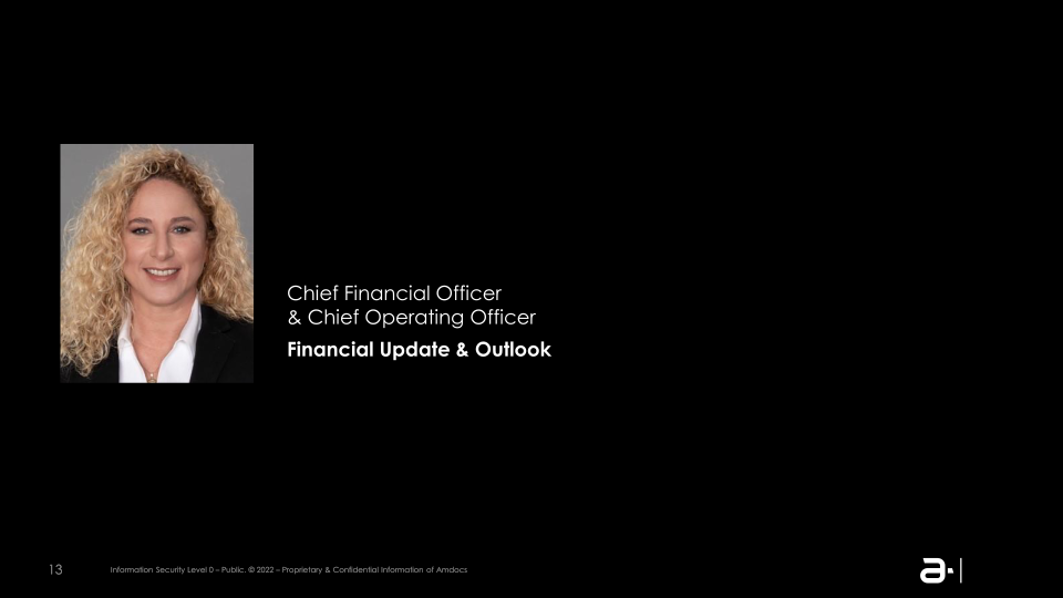 Amdocs Limited NASDAQ :DOX Fiscal Q4 2022 Earning Presentation slide image #14