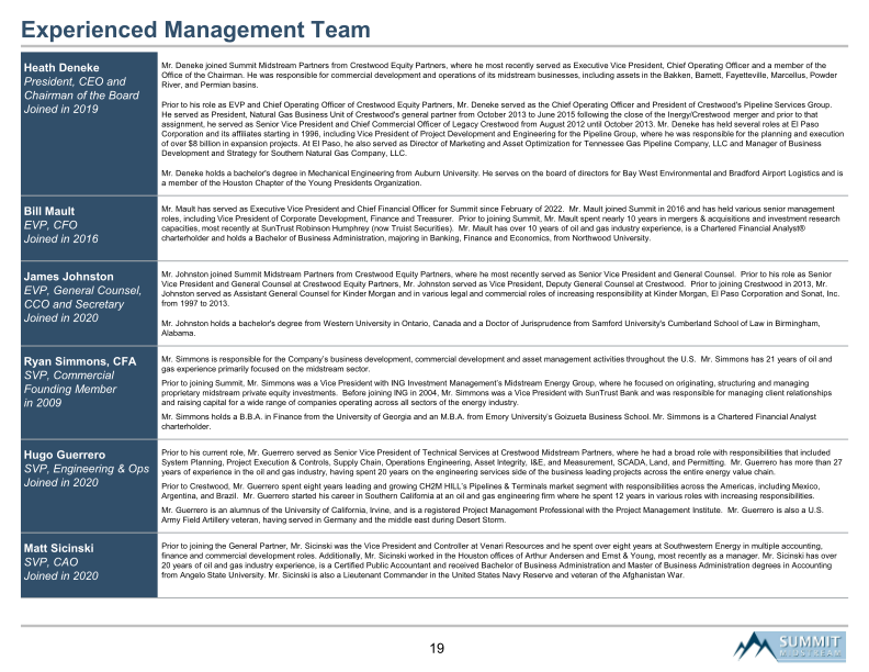 Summit Midstream Partners, Lp Proxy Discussion Material slide image #20