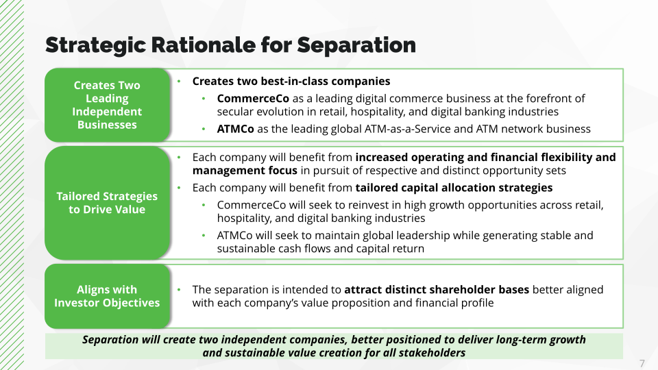 NCR to Create Two Independent Industry Leaders slide image #8