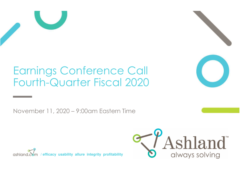 Earnings Conference Call Fourth-Quarter Fiscal 2020 image