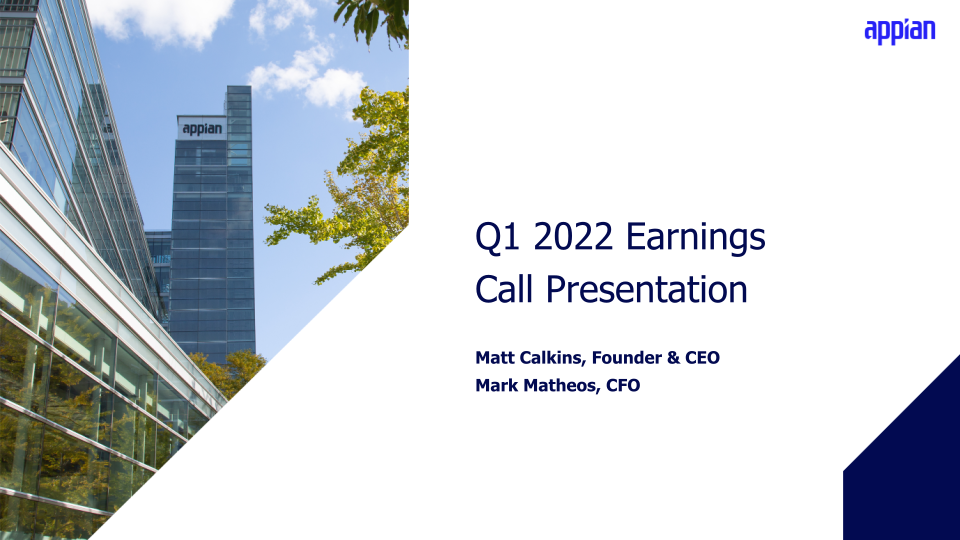 Appian Q1 2022 Earnings Call Presentation image