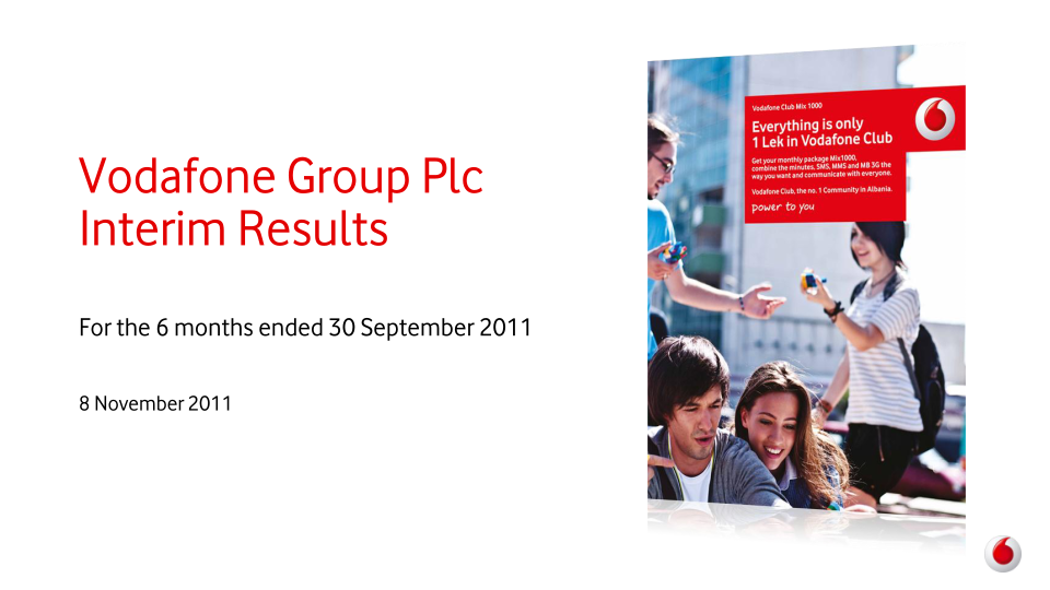 Vodafone Group Plc Interim Results image