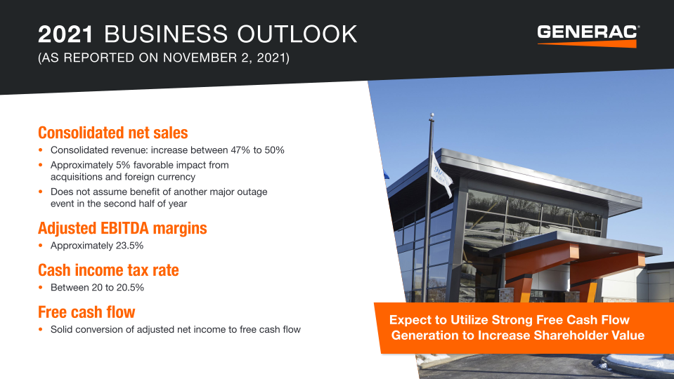 Generac Investor Presentation slide image #21