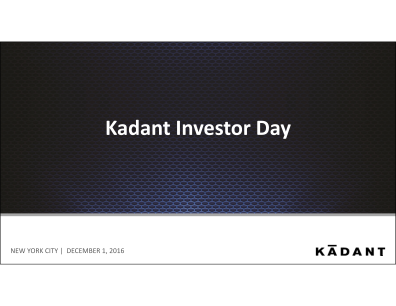 Kadant Investor Day image