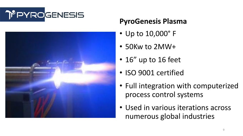 PyroGenesis Company Presentation slide image #10