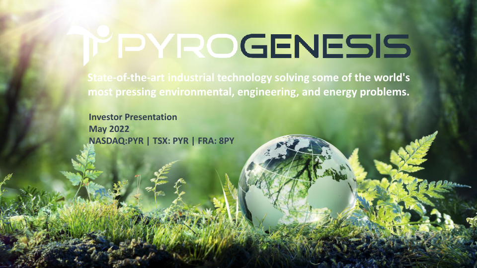 PyroGenesis Company Presentation image