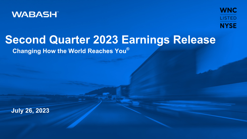 Second Quarter 2023 Earnings Release image