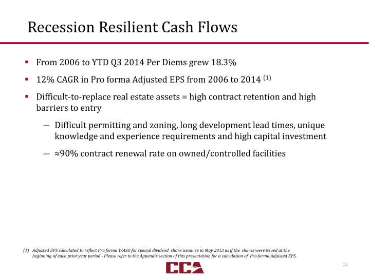 Third Quarter 2014 Investor Presentation slide image #16