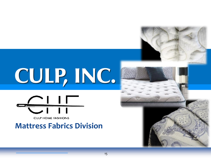 Culp, Inc. Investor Information slide image #16