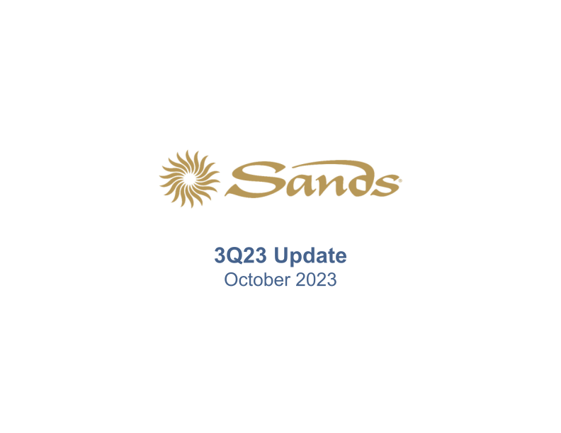 Sands 3Q23 Update image