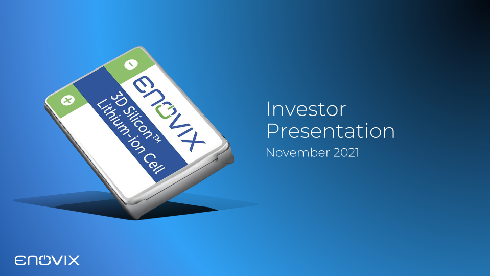 Enovix Investor Presentation image