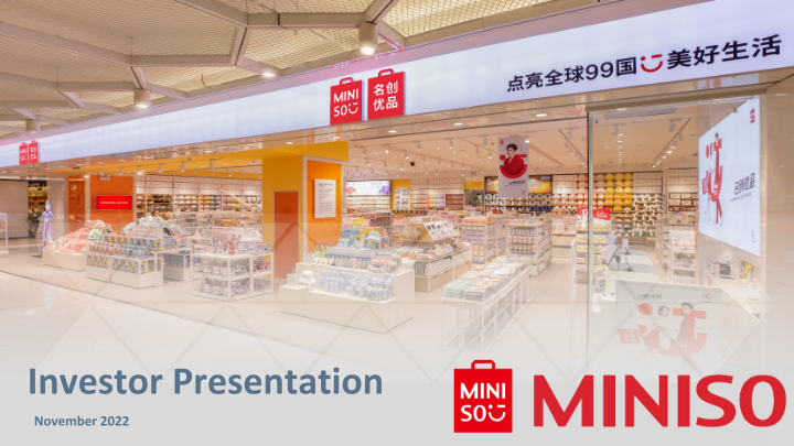 Miniso Investor Presentation image