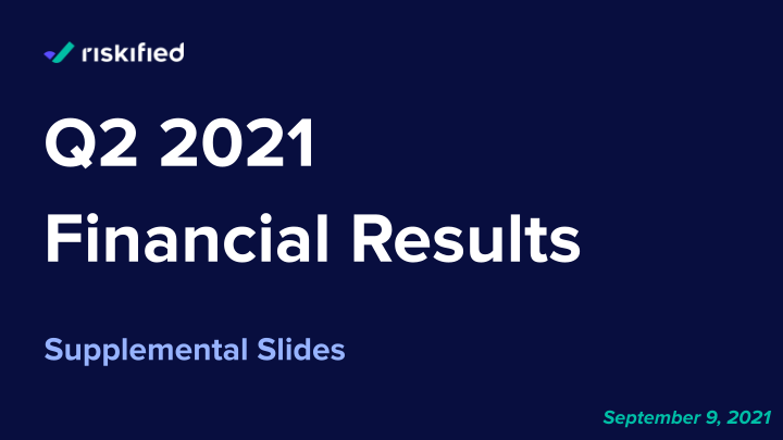 Q2 2021 Financial Results image