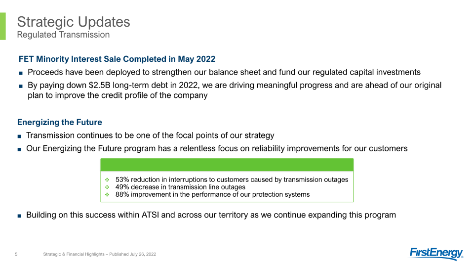 2Q 2022 Strategic & Financial Highlights slide image #6