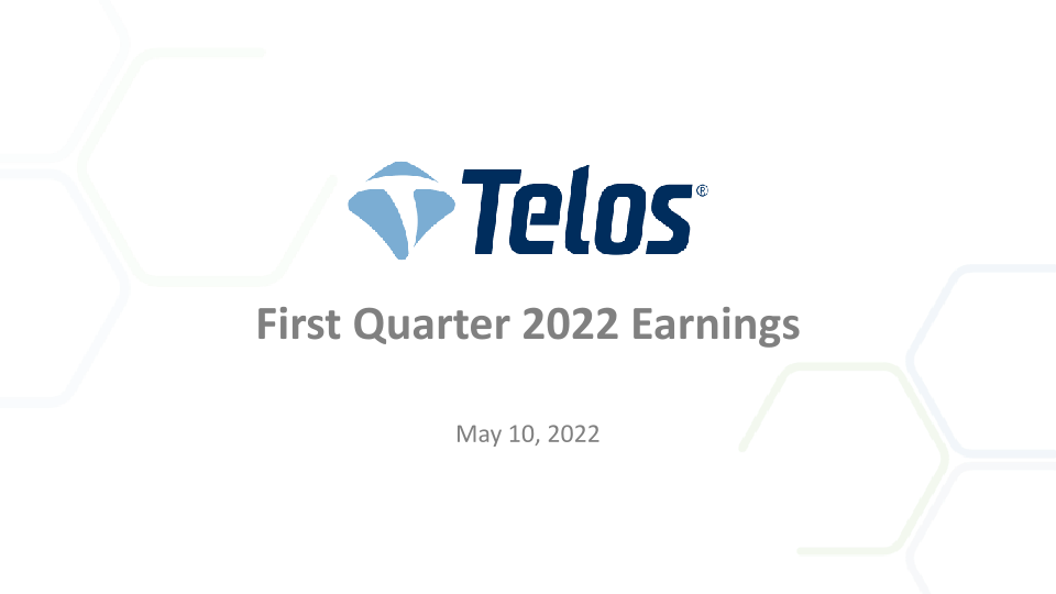 Telos First Quarter 2022 Earnings image