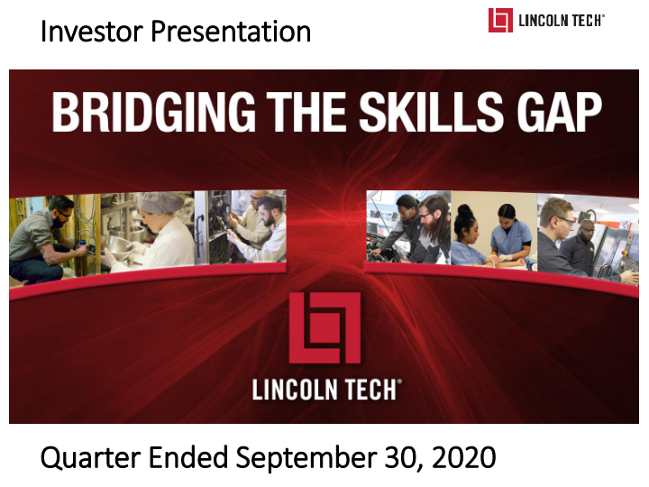 Lincoln Tech Investor Presentation image