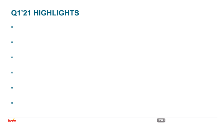 First Quarter 2021 Earnings Conference Call slide image #5