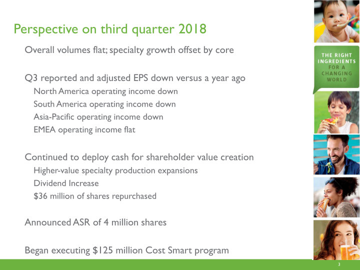 Ingredion Third Quarter 2018 Earnings Call slide image #4